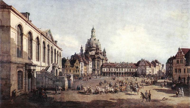 BELLOTTO, Bernardo New Market Square in Dresden from the Jdenhof china oil painting image